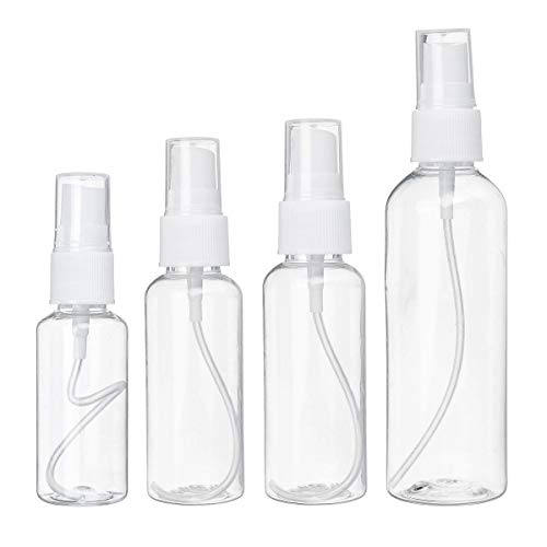Preisvergleich Produktbild Heqianqian Sprühflasche 5pcs transparente Plastikduftstoff-Flaschen-Zerstäuber leer Kleine Flasche Spray 80 / 100ml Für Reisen, Putzen, Gartenarbeit (Color : Clear, Size : 100ml)
