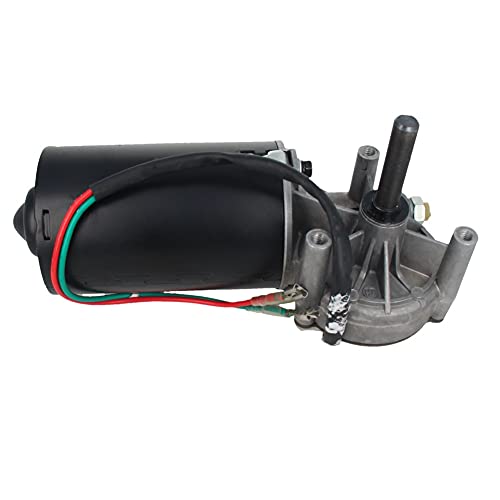 Heyiarbeit 24V 150RPM DC Worm Gear Motor High Torque Turbine Worm Gear Reduction Motor Reversible Speed Reducing Electric Gear Box Motor for DIY Robot Door Lock