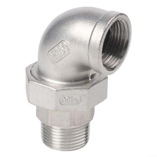 Codo de 90 grados de acero inoxidable 304 con rosca de 1 pulgada ultra resistente a la presión 8