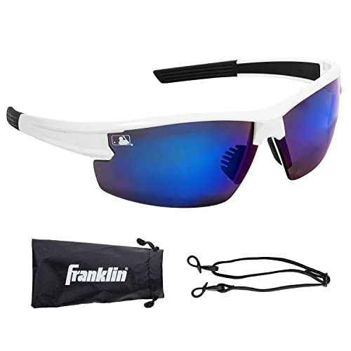 Image of Franklin Sports Baseball + Softball Sunglasses - Men's + Women's Sports Sunglasses - Flip Up Shades + Non Flip Glasses