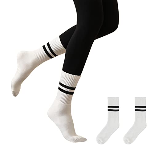 Kzkcy Pilates Socks Yoga Socks With Grips For Women Non Slip Grip Athletic Crew Socks For Workout Pure Barre Ballet Dance Hospital Socks White #TOP1