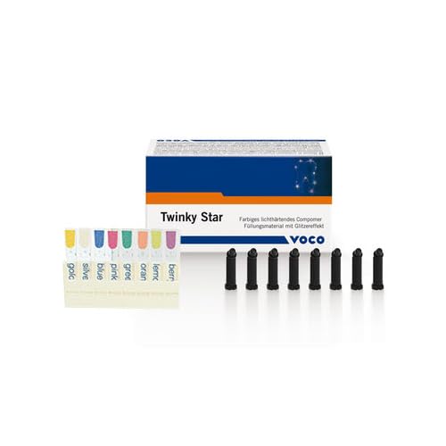 Voco 1682 Twinky Star Compomer Capsules Dental Composite 25/Pk Silver Shade 0.25gm
