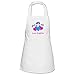 Produktbild Kinder Schürze weiß 50x60 cm mit Name und Motiv Einhorn 3. Geburtstag Herzen bedruckt, Farbe:weiß