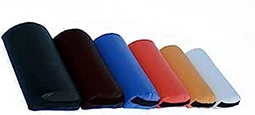 QUIRUMED Cojín Medio Cilindro, Medidas 30 x 18 cm, Color Negro, Ergonómico, Polipiel, Relleno de Espuma, Cojín Masaje, Fisioterapia