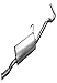 Walker 18954 Direct-Fit Muffler Assembly