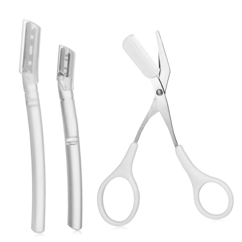 WOFASHPURET 1 Set Eyebrow Trimmer Scissor Eyebrow Shaping Kit for Precision Grooming Lightweight Portable Safe Easy to Use for Travel Daily Maintenance