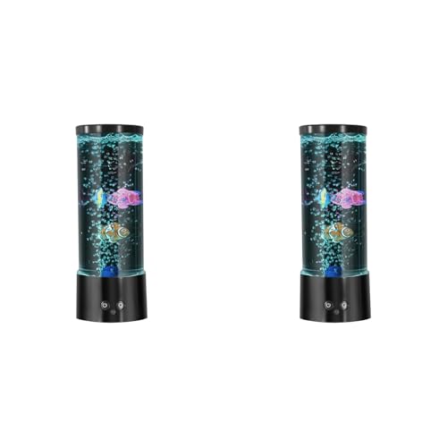 Lampe à Bulles RVB Aquarium Télécommande Anti-Stress Éclairage