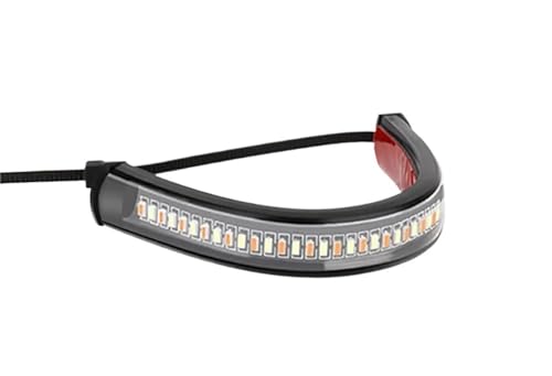 Bande clignotant moto LED avec DRL blanc et ambre étanche pour tube de fourche
