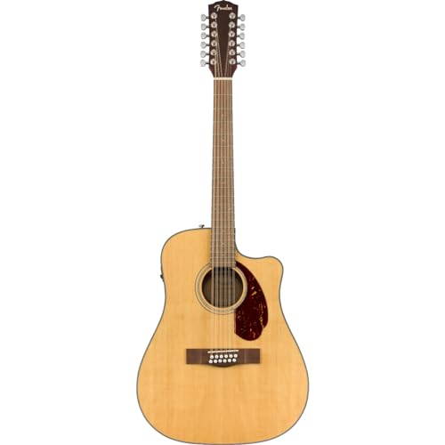 Image of Fender CD-140SCE 12-String Dreadnought Cutaway Acoustic Electric Guitar with 2-Year Warranty, Fishman Pickup and Preamp System, Natural, with Case