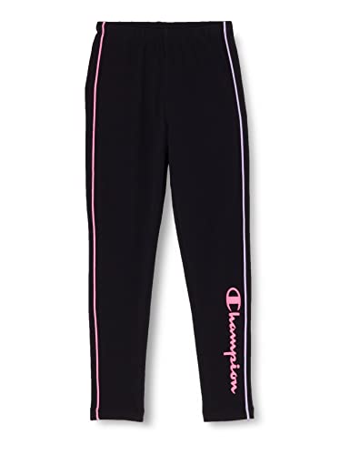 Champion Legacy C-Color Logo Regular Leggings, Noir, 11-12 Ans Filles et Filles