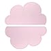Tovagliette per bambini, ANSUG 2 PC baby silicone cloud tablemats, antiscivolo, resistente al calore, vassoio di alimentazione portatile per i più piccoli, bambini, neonato-grigio