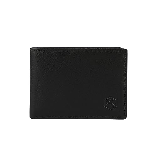 Vera Pelle Men Wallet Genuine Italian Leather 6 Cards 2 ID Windows Made in Italy