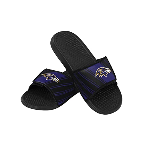 Image of FOCO mens NFL Team Logo Legacy Sport Slide Sandals