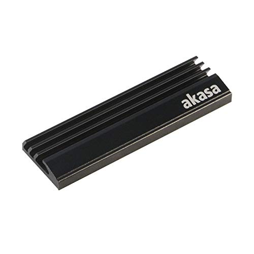 Akasa A-M2HS01-BK Compuesto - Disipador de Calor (Negro, 71 mm, 22 mm, 6,4 mm)