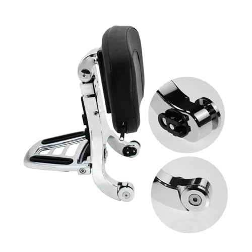 Dossier passager noir chromé de haute précision pour Softail Breakout