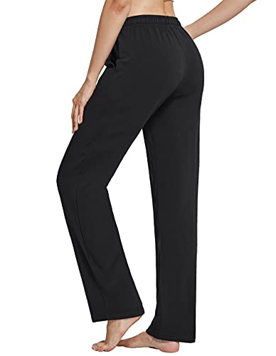 SPECIALMAGIC Women Yoga Sweatpants Pajama Wide Leg Cotton Drawstring Lounge Pants Leisure3