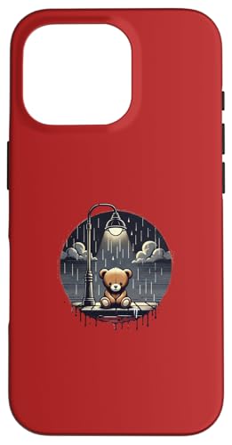 Lonely Teddy Bear Sad Melancholic �O���t�B�b�N - S32 �X�}�z�P�[�X iPhone 16 Pro �p