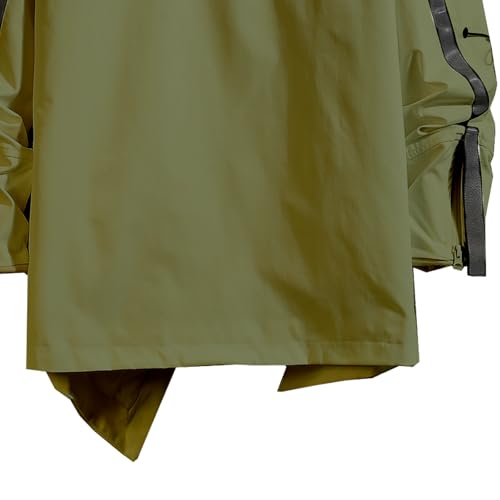 Image of GURUNVANI Men's Hooded Windbreaker Jacket Zip Up Patchwork Hoodie Anorak