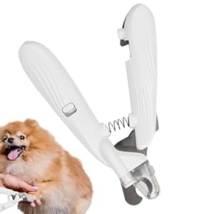 Cat Nail Clipper, Cat Toenail Cutter, Professional Blade with LED Lights, Toenail Grinder for Safe Grooming, Pet Supplies for Dogs, Bunnies, Avoid Over Cutting, 5.51×4.13×0.79 INC