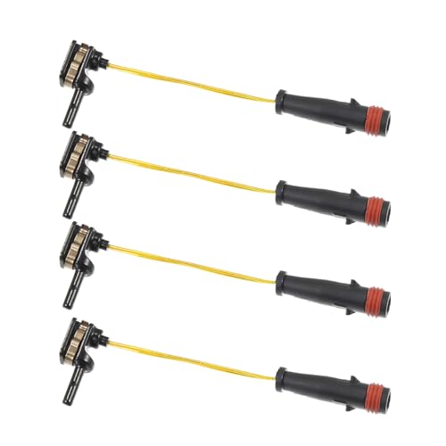 HAMOJUF 4PCS Car Brake Pad Wear Sensor OEM# 2115401717 2205400617 Vehicle Front and Rear Brake Alarm Line Automotive Replacement Accessories Compatible with W211 W220 E350
