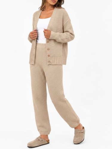 Image of LILLUSORY Women 2 Piece Sweater Matching Lounge Sets 2026 Fall Outfit
