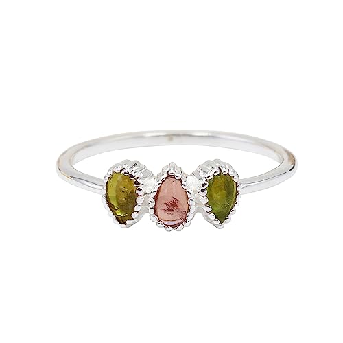Bague tourmaline femme argent 925 le cadeau de naissance idéal