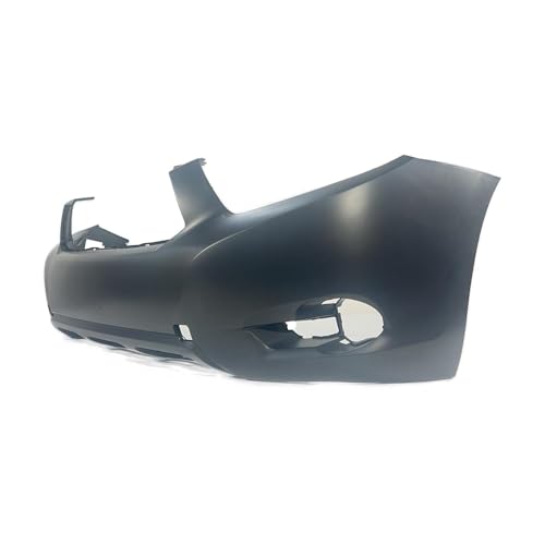 Image of FitParts Compatible with Toyota Highlander 2008-2010 Front Bumper Cover | Primed, With Fog Light Holes, With Tow Hook Hole, Plastic, Ready to Paint, OEM 521190E911, TO1000338