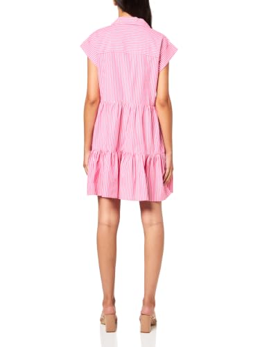 Image of Tommy Hilfiger Women's Cuff Sleeve Collared Neck Cotton Button Down Mini Dress