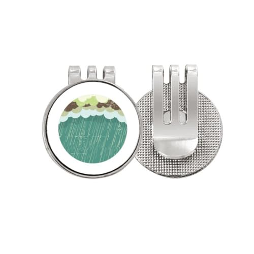 Marqueur de balle de golf magnétique motif mer nuage accessoire de golf