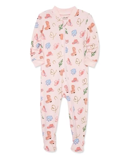 Little Me Clothes for Baby Girls' Zip Front Bodysuit Sleepwear, 12 Months to 24 Months3