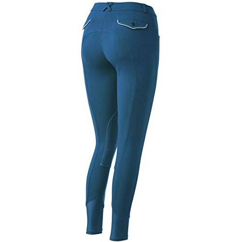 EQUITHEME Pantalon Pro - Femme - Couleurs - Bleu Roi, Taille Française - 36