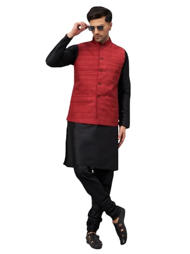 Image of VM Men's Jacket, Kurta and Pyjama Set