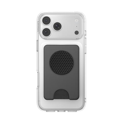 Image of PopSockets Kick-Out Wallet for MagSafe, Adjustable Kickstand, Magnetic Stand, Black - Knurl Black
