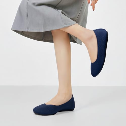 Image of Tanamo Ballet Flats for Women, Soft Knit, Work Travel Everyday Shoes