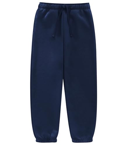 Boys Sweatpants, Fleece Lined Joggers, 4-Pack Baggy Athletic Pants, Youth Kids Activewear, Size 4-162