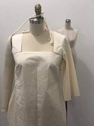 Miniatura 7 de Tela de muselina de algodón pesado, tela de drapeado sin blanquear, 63 pulgadas de ancho, natural, 5 yardas (5.25 pies x 15 pies) (63 x 180