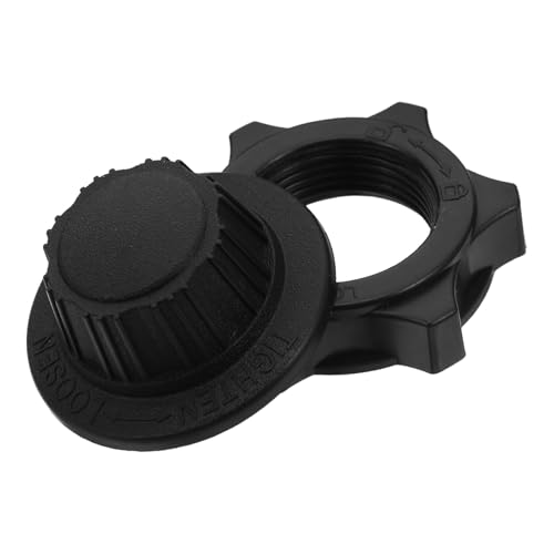 DIYEAH Tapas de Tuercas para Ventilador de Pie 2 Piezas de Plástico Negro Accesorio para Fijación de Aspas y Protector Repuesto para Reparación y Mantenimiento de Ventiladores