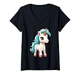 Photo Gallery unicorn lover - love mythical creatura - simpatico unicorno maglietta con collo a v Photo Gallery unicorn lover - love mythical creatura - simpatico unicorno maglietta con collo a v