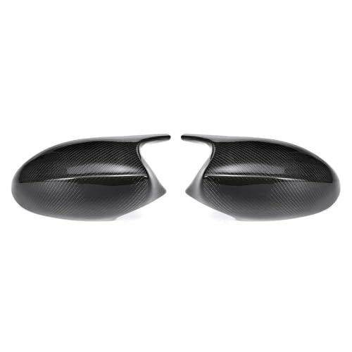 Couvercle de rétroviseur pour BMW Série 1 et 3 E90 E87 2005-2013 aspect fibre de carbone