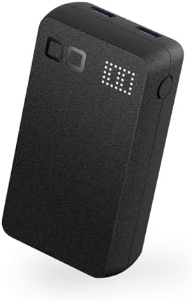 [2024年新モデル] CIO モバイルバッテリー 大容量 10000mAh 急速充電 PD USB-C 20W × 2ポート 同時充電 合計40W Type-C iPhone 15 / 16 / Android/iPad用 軽量 小型 パススルー mobile battery SMARTCOBY DUO (ブラック)