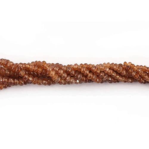 Quartz rutilé doré naturel en rondelles de 3mm-8mm au facettage haute précision