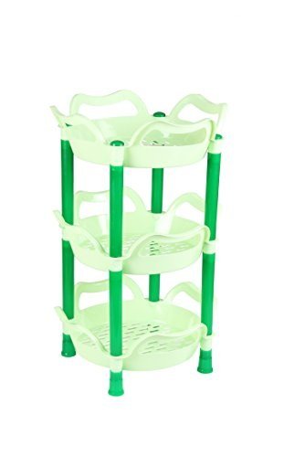 Sunshine Plastic Storage Rack, Small/3 Layers, Green : Amazon.in: Home ...