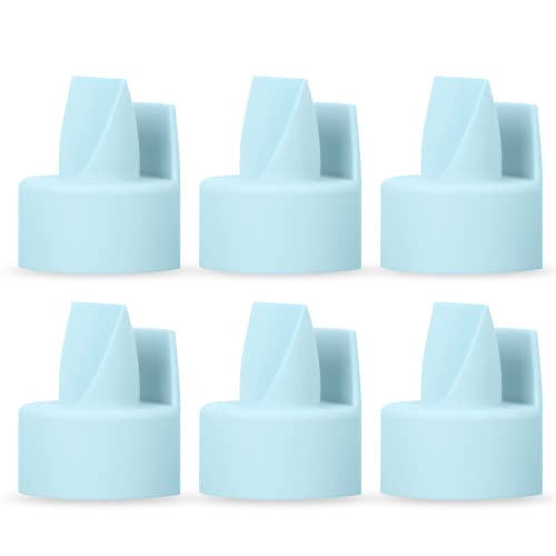 Image of [6-Count] Papablic Duckbill Valves Compatible with Spectra and Medela, Replaceable Duckbill Valves for Spectra S1 S2 valves and Medela Pump in Style, BPA/DEHP Free Blue