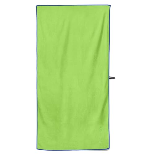 Flow Hydro Sport Towel - Microfiber Quick Dry Swimming Towels for Swim, Pool, Triathlon, and Other Water Sports in Medium, Large, Extra Large, and Hooded Sizes (Lime, Medium (48" x 24"))