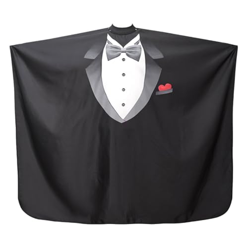 Capa Impermeable Grande para Corte de Pelo con Cierre de Broche