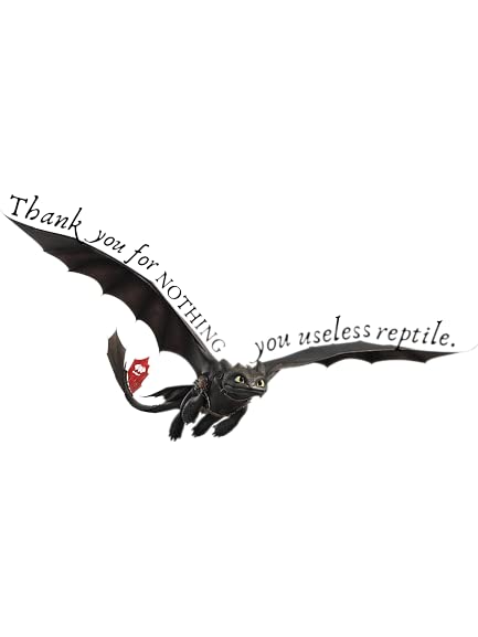 Thank You For Nothing You Useless Reptile Stickers, Water Assistant Thank You Stickers For Laptop, Cars, Helmets, Water Bottles, Phone Cases,