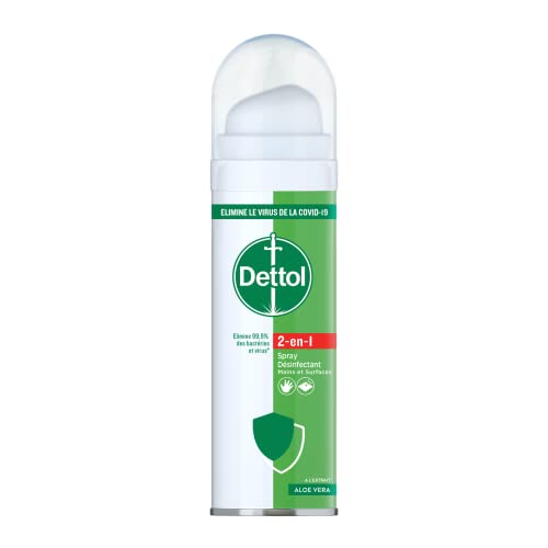 Dettol - Spray Désinfectant 2-en-1 Mains et Surfaces - Format de Poche 50ml Cover