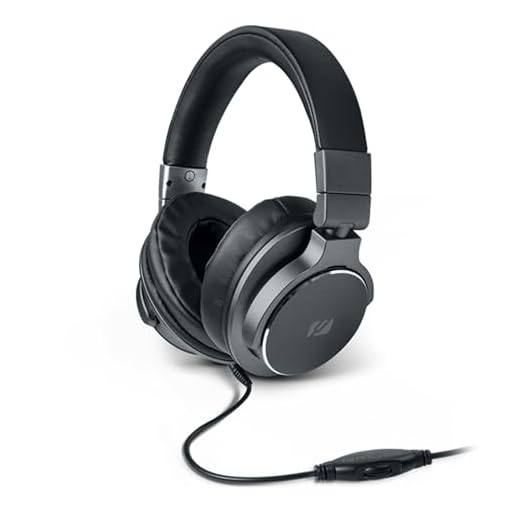 MUSE - M-275 CTV | TV-Kopfhörer mit langem Kabel (6m) | Over-Ear Kopfhörer | Lautstärkeregler, Verstellbarer Kopfbügel