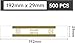 L LIKED Pack of 500 Currency Band Self Sealing Currency Straps Bands Money Bill Wrappers (Gold $10000-500 PCS)