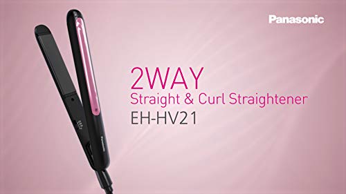 Image of Panasonic EH-HV21-K62B Keratin & Coconut Oil Infused Hair Straightener (Black)